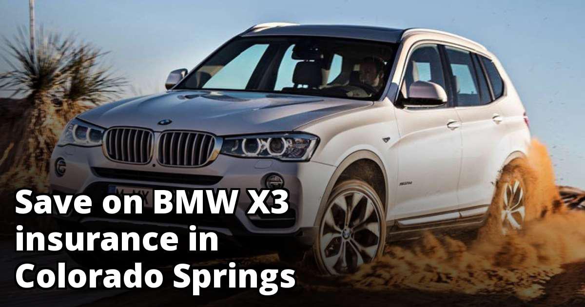 Colorado Springs Colorado BMW X3 Insurance Quotes